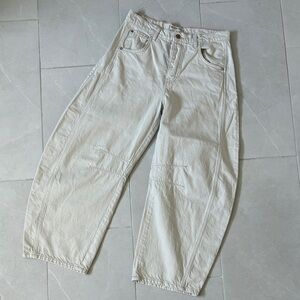 We The Free Cream Barrel Pants